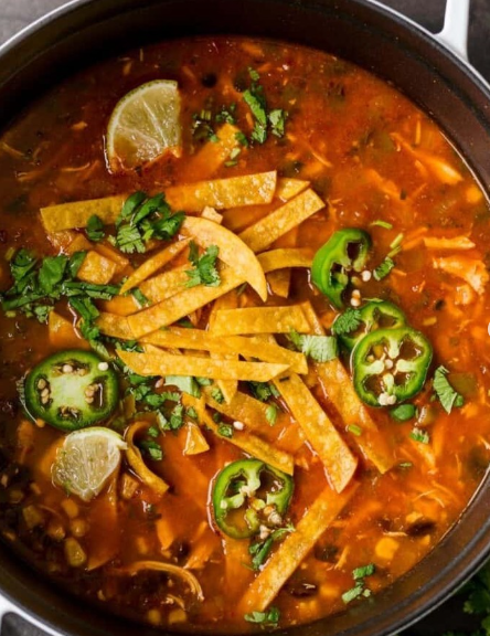 Ingredients for Chicken Tortilla Soup